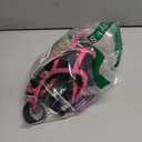 rabbitgoo Dog Harness No Pull with 2 Leash Clips, Adjustable Soft Padded, Reflective Oxford No Choke Pet Vest with Easy Control Handle for Large Dogs, Black & Hot Pink, Smal