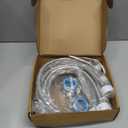 10 Pack 16 Inch Toilet Water Supply Connector Line Braided Stainless Steel, 3/8 Female Compression x 7/8 Female Ballcock Thread Includes 10 Pcs 3/8 to 1/2 Water Line Adapter and 4 Pcs Plumber's Tape