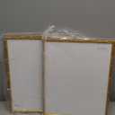 Poster Palooza 16x20 Frame Gold Bamboo Solid Wood Picture Frame with UV Acrylic, Foam Board Backing & Hanging Hardware Included