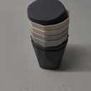 InmeRun Plant Pots Indoor Plastic Flower Pots Outdoor 5 inch Set of 6 Pack with Drainage Holes and Saucers for Garden Pots (5 in 6 pcs) (Multicolor)