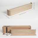 Kazai. Wall-Mounted Coat Rack 'Toke' - Modern Design Coat Rack with Hidden Wall Hooks - Solid Wood Veneer Panel Coat Hanger - Oak, White
