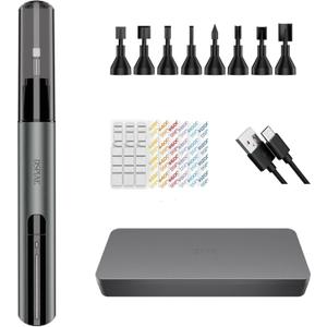 DSPIAE PRO Reciprocating Electric Sander, With 8 sanding Heads, Silicon sandpaper Set 7 Grits (180-1200), Power Cord& Case,Sanding Speed 5400 rpm