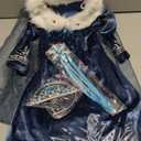 Winter Snow Princess Costume for Girls Halloween Birthday Cosplay Dress with Cape Accessories (2-3 Years)