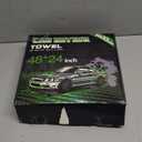 PUGPIU Microfiber Car Drying Towel Extra Large Super Absorbent 48"X24", 1400 GSM Flash Detail Car Wash Drying Towel Edgeless with Two Sided Soft Twisted-Loop, No Water Spots Streaks for Cars (Green)