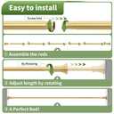 YNL Gold Shower Curtain Rod 36-84 Inch(3-7ft), No Slip No Drill Stainless Steel Spring Tension Curtain Rod, No Rust Shower Rod Adjustable For Bathroom Window Bedroom