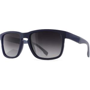 SUNGAIT Unisex Polarized Sunglasses Stylish Sun Glasses with Spring Hinges for Men & Women, Color: Blue Frame (Matte Finish)/Grey Gradient Lens