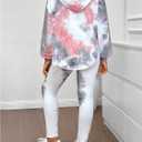 SOLY HUX Girl's 2 Piece Outfits Tie Dye Long Sleeve Hoodies Sweatshirt and Leggings Pants Matching Sets