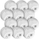 First Alert SMICO100 Battery-Operated Combination Smoke & Carbon Monoxide Alarm, 12-Pack, Prod Date: 2026-01-19