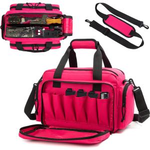 Range Bag - Tactical Gun Bag for Handguns, Pistols and Ammo. Padded Shooting Duffle Bag for Hunting, Sport