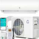 GarveeHome 12000 BTU Mini Split Air Conditioner Heat Pump System, Wifi Enabled 20 SEER2 208V- 230V Ductless AC Cool Up to 750 Sq. Ft, Compatible with Alexa, Complete Installation Kit, White