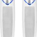 GermGuardian Air Purifier with HEPA 13 Filter, Removes 99.97% of Pollutants, Covers 743 Sq. Foot Room in 1 Hour, UV-C Light Helps Reduce Germs, 22 Inch, 2-Pack, White, AC4825W2PK