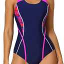 beautyin Women One Piece Athletic Lap Swimming Competition Racing Swimsuit