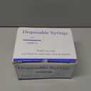 100 Pack 1ml 27G 0.5-Inch Luer Lock Science Lab Syringe, Individually Sealed for Labs, Liquid Measuring, and Dispensing