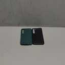 2 Pack Case for Samsung Galaxy S23 (Only), Stylish Liquid Silicone Slim Full-Body Protective Cover Compatible with Samsung Galaxy S23 5G Phone Case (Black+Dark Green)