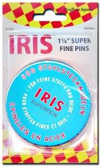 Iris Swiss Superfine Pins Tin of 500