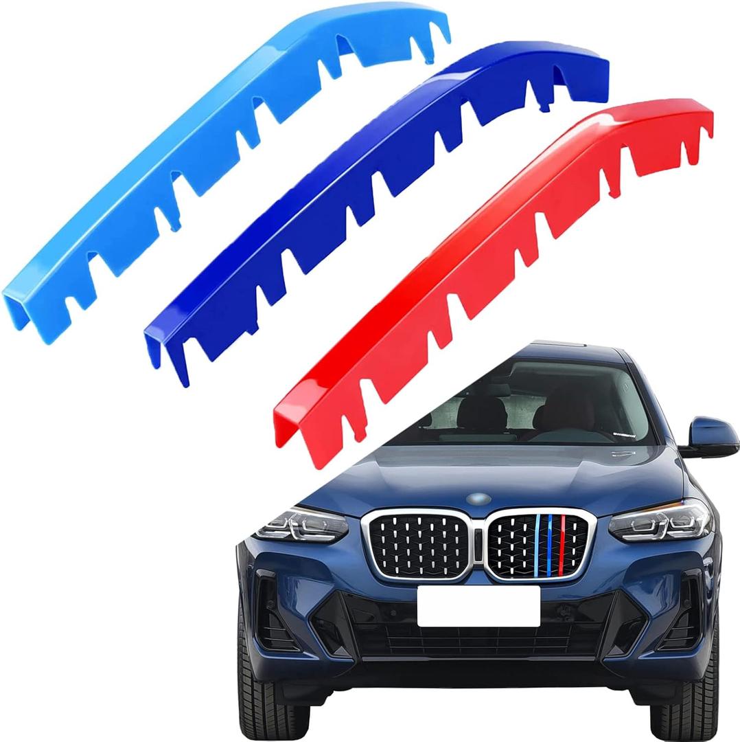 Lanyun compatible with bmw X4 accessories grille color grill insert trims grill stripes 2022 2023 bmw G02 X4 xdrive 30i