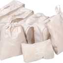 Travel Organizer Set 7 Pcs Packing Cubes Suitcase Organizer Bags Compression Storage Laundry Bag Luggage Dividers Sturdy Compact