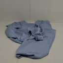 PRETTYGARDEN Women's 2 Piece Outfits Casual Lapel Half Zip Sweatshirts and Wide Leg Pants Tracksuit Sets (Large, Blue)