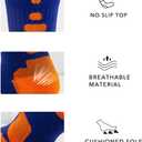 OLCHEE Boys Athletic Crew Socks Basketball Sports Calf High Kids Youth Teens Long Compression Colorful Multipack