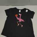 Flamingo Basketball Flamingo Playing Basketball Flamingo TShirt, Size Small, Black 