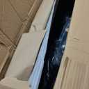 29" Snow Pusher Shovel with Wheels, Heavy Duty Steel Snow Shovel with Angled Blade, 5-Position Adjustable Handle for Efficient Snow Removal on Doorway, Sidewalk & Driveway