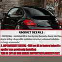 MUTUSAISI Gloss Black Rear Tailgate Lip Spoiler Wing Factory Style Fit for Compatible with Volkswagen VW Beetle 2012-2019 Accessories