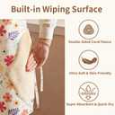 Apzfzxe Kitchen Apron Waterdrop Resistant Canvas Apron with adjustable Aprons for Women with Pockets Cooking Chef Apron (001 - Spring)