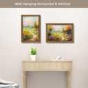 Golden State Art, 12x18 Inch Poster Frame Ornate Bronze, Horizontal and Vertical Wall Display, With Real Glass