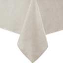 Laura Ashley Dothan Luxury Linen Blend Tablecloth for Formal Dining, Holiday, Wedding or Party, 60" x 144", Taupe