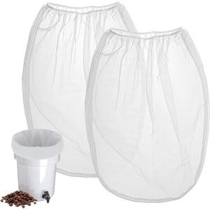 Cold Brew Coffee Filter Bag Compatible With Toddy Cold Brew System Strainer Bag for 5 Gallon Commercial Brewers, Washable & Reusable - 2 Pack
