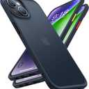 TORRAS Upgraded Shockproof for iPhone 14 Case [12FT Military Drop Protection][Sleek Premium Touch] Translucent Back & Soft Edge Slim Silicone Cover, Frosted Black