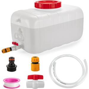 13.2 Gallon Water Tank with Faucet, Water Storage Container for Camping, Portable First Aid Water Storage for Outdoor Hiking, RV, Autonomous Driving Tour, 23.6 x 13 x 13.7in