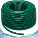Bonviee 100FT 1/4 inch Blank Distribution Tubing Drip Irrigation Hose Garden Watering Tube Line for Small garden irrigation system-Green