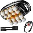 16-Head Massage Gun Deep Tissue with Hand Straps, Electric Muscle Massager with 99 Adjustable Intensities & 9 Modes, Percussion Massager for Back, Legs, Arms, Waist, Shoulders, Full Body Muscle