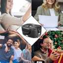 Buddew Electric Heated Lunch Box, 80W Fast Heating with Dual 1.5L Food-Grade 304 Stainless Steel, 12V/24V/110V Portable Food Warmer for Car Truck Office Adults, Lonchera Electrica Portatil (Black)