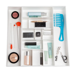 Dial Industries Expandable Vanity Drawer Makeup Organizer Desk Storage Tray
