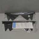 Stainless Steel Stove Gap Covers, Stove Gap Filler, Range Trim Kit, Stove Gap Guards, Heat Resistant and Easy to Clean, Easy retractable, Length 13.8" to 27.5", Width 0.79", Black (2PCS)