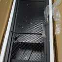 Over The Toilet Storage Shelf with Drawers, 7 Tier Above Toilet Bathroom Organizer Rack with Adjustable Shelves, Space Saver Stand Behind Toilet with Paper Holder & Hooks for Laundry, Black