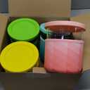 4 Pack creami swirl pints and Lids,NC700 Makers Containers Cups creami accessories Compatible with Swirl Ice Cream & Soft Serve Makers