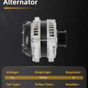 OCPTY Alternators Alternator 11139 2003-2009 for Toyota for 4Runner,2005-2015 for Toyota for Tacoma 4.0L V6 Replaces 11139 0124325123, 1042103470, 1042103471