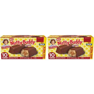 Little Debbie Nutty Buddy Cake Big Pack, 12.68 Oz Box (Pack of 3), Best By: MAY 11 2026