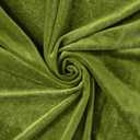 KKJIAF Olive Green Velvet Round Tablecloth 70 inch, Retro Farmhouse Ruffle Round Table Cloth Washable Table Cover for Wedding Buffet Parties Baby Shower Kitchen Decoration