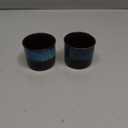 Espresso Cups Set of 2, Ceramic Espresso Cups, Expresso Shots Cups, 2.5oz Tea Cups, Demitasse Cups (2, Magic Blue Outside)