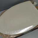 Bemis 1500EC 146 Almond Elongated Molded Wood Toilet Seat with Easy-Clean & Change Hinge