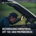 Goal Zero 500 Lumen Torch Light, Multi-Use Weatherproof LED Flashlight and Solar Lantern Portable Rechargeable Spotlight and Floodlight with Built-In Solar Panel