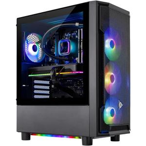 Skytech Gaming Shadow Gaming PC, AMD Ryzen 7 7700X 4.5GHz, NVIDIA RTX 5060, 1TB Gen4 NVMe SSD, 32GB DDR5 RAM 5600, 650W Gold PSU, 360 ARGB AIO, Wi-Fi, Win 11, Desktop