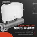 A-Premium Brake Master Cylinder with Reservoir and Sensor Compatible with Chevrolet and GMC Vehicles - For Avalanche, Express 2500 3500, Silverado 1500, Suburban, Sierra 1500, Yukon XL 2500