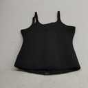 YADIFEN Waist Trainer Vest for Women,Zipper Corset Body Shaper for Tummy Control Neoprene Cincher Tank Top with Straps (Large, Black-fixed Shoulder Straps)