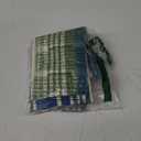 DYTXIII Set of 2 Outdoor Lumbar Pillow Covers Waterproof 12 x 20 Inch, Rectangle Decorative Fade Resistant Throw Pillowcase for Balcony, Porch, Couch and Patio Furniture Use - Stripe Blue Green