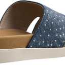 Spenco Women's Dawn Mule (8 Wide,  Blue Ostrich)